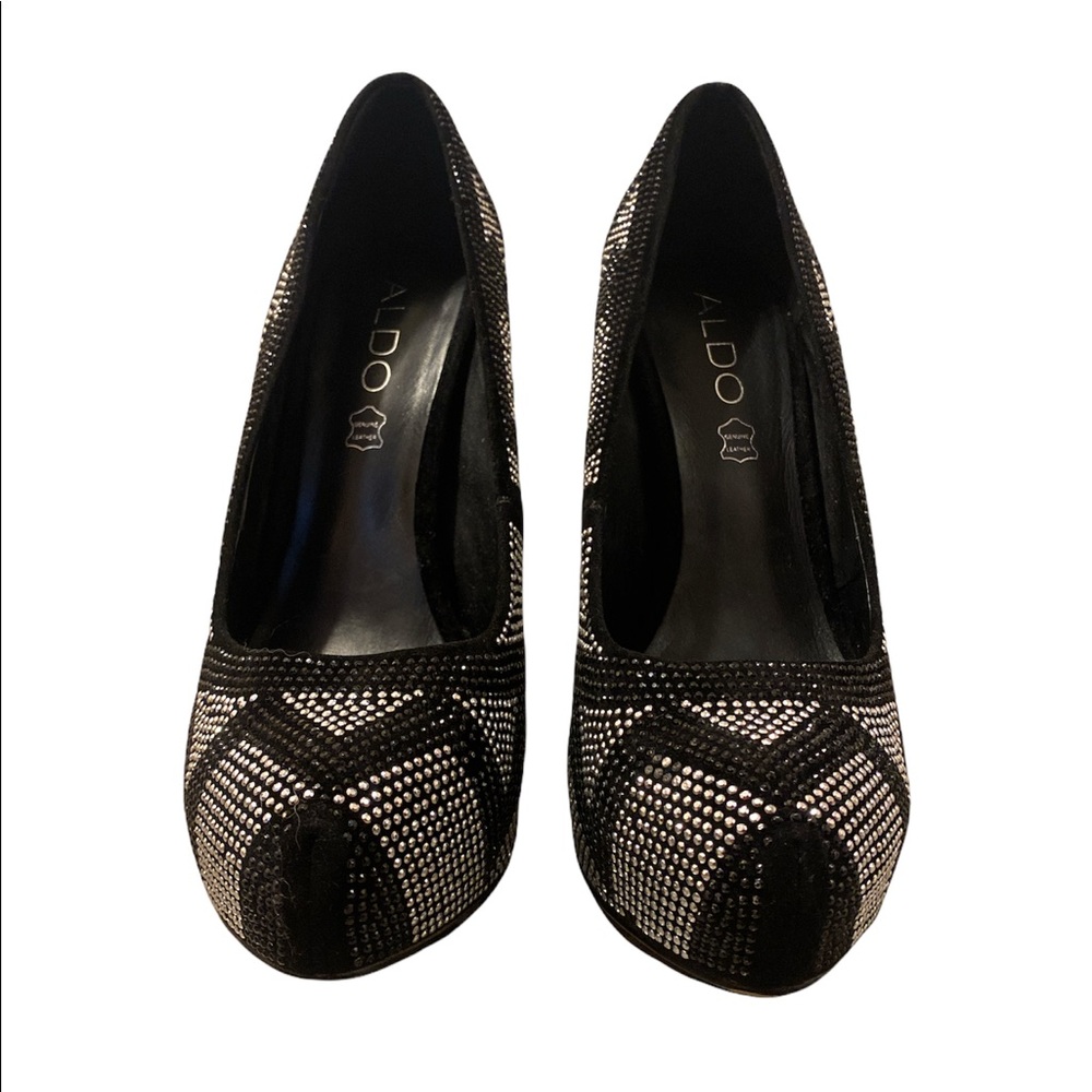 ALDO Black Jeweled Stilettos. 8